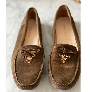 PRADA - suede driving loafer